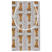 Golden Retriever kerstcadeau Klein Cadeauzakje (Achterkant)