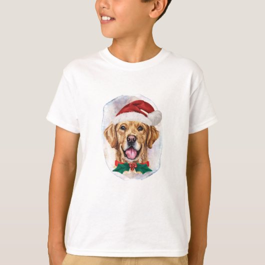 Golden Retriever kerstcadeaus voor Hondenliefhebbe T-shirt (Voorkant)