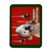 Golden Retriever kerstcadeaus voor Kaarten Magneet (Verticaal)