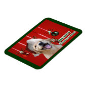 Golden Retriever kerstcadeaus voor Kaarten Magneet (Linkerzijde)