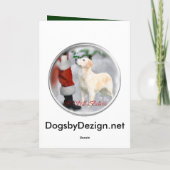 Golden Retriever kerstcadeautjes Feestdagen Kaart (Achterkant)