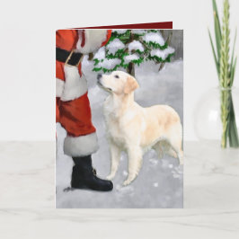 Golden Retriever kerstcadeautjes Feestdagen Kaart