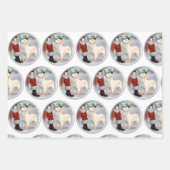 Golden Retriever kerstcadeautjes Inpakpapier Vel (Voorkant 3)