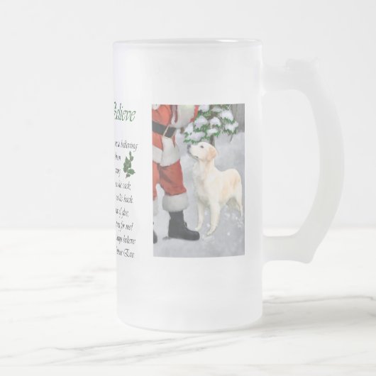 Golden Retriever kerstcadeautjes Matglas Bierpul (Rechts)
