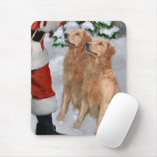 Golden Retriever kerstcadeautjes Muismat (Met muis)