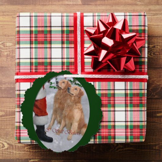 Golden Retriever kerstcadeautjes Ornament Kaart (Insitu (Geschenk))