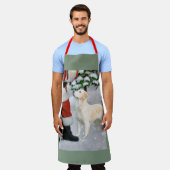 Golden Retriever kerstcadeautjes Schort (Gedragen)