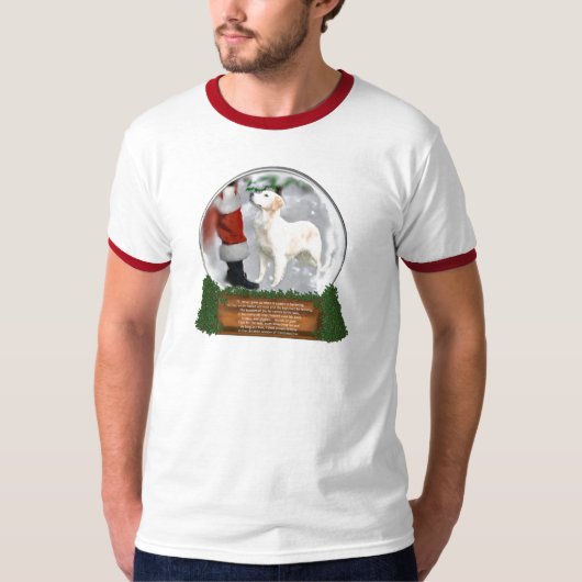 Golden Retriever kerstcadeautjes T-shirt (Voorkant)