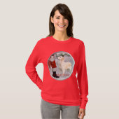 Golden Retriever kerstcadeautjes T-shirt (Voorkant volledig)