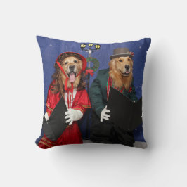 Golden Retriever KerstCarolers Kussen