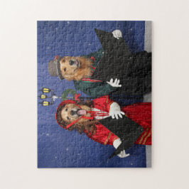 Golden Retriever KerstCarolers Legpuzzel