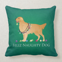 Golden Retriever kerstdesign Kussen