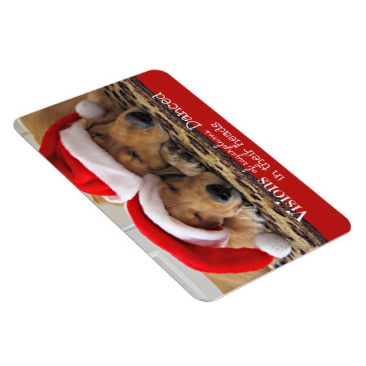 Golden Retriever kerstdromen Magneet (Rechterzijde)