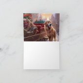 Golden Retriever Kerstfeest Seizoen Kaart (Binnen)