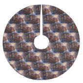 Golden Retriever Kerstfeest Seizoen Kerstboom Rok (Voorkant)