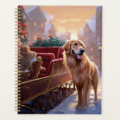 Golden Retriever Kerstfeest Seizoen Planner (Voorkant)