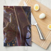 Golden Retriever Kerstfeest Seizoen Theedoek (Quarter Fold)