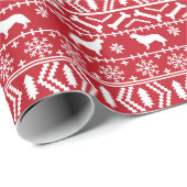 Golden Retriever kersthond Cadeaupapier (Rol Hoek)