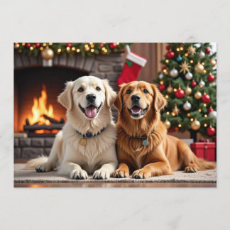 Golden Retriever kerstkaart