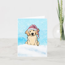 Golden Retriever kerstkaart
