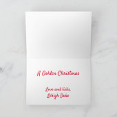 Golden Retriever kerstkaart Feestdagen Kaart (Binnen)