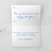 Golden Retriever kerstkaart Feestdagen Kaart (Binnen)