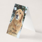 Golden Retriever kerstkaart Kaart (Voorkant)
