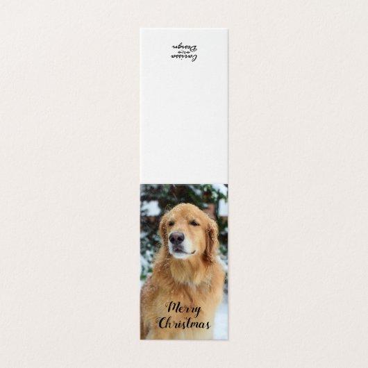 Golden Retriever kerstkaart Kaart (Buitenkant ongevouwen)