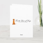 Golden Retriever kerstkaart Kaart (Achterkant)