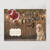 Golden Retriever Kerstkerstkerkerst Feestdagenkaart (Voorkant)
