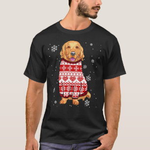 Golden Retriever Kerstkerstkerstmis Ugly Costumes T-shirt