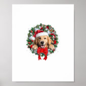 Golden Retriever Kerstkrans Decoratie Kerstmis (Voorkant)