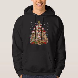 Golden Retriever kerstlampboom Hoodie