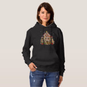 Golden Retriever kerstlampboom Hoodie (Voorkant volledig)