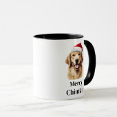 Golden Retriever Kerstman Hoed Kerstmis Mok (Voorkant rechts)