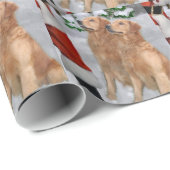 Golden Retriever Kerstmis Cadeaupapier (Rol Hoek)