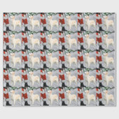 Golden Retriever Kerstmis Cadeaupapier (Vlak)