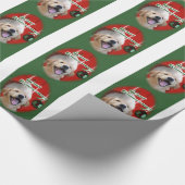 Golden Retriever Kerstmis Cadeaupapier (Hoek)