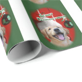 Golden Retriever Kerstmis Cadeaupapier (Rol Hoek)