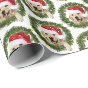 Golden Retriever Kerstmis Cadeaupapier