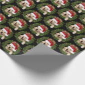 Golden Retriever Kerstmis Cadeaupapier (Hoek)