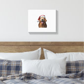 Golden Retriever Kerstmis Canvas Afdruk (Insitu (Slaapkamer))