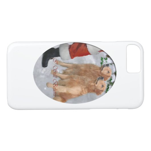 Golden Retriever Kerstmis Case-Mate iPhone Case (Achterkant (Horizontaal))