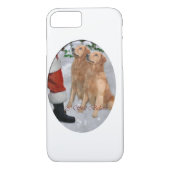 Golden Retriever Kerstmis Case-Mate iPhone Case (Achterkant)
