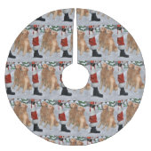 Golden Retriever Kerstmis Kerstboom Rok (Voorkant)