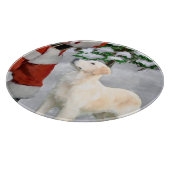 Golden Retriever Kerstmis Snijplank (Hoek)