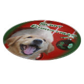 Golden Retriever Kerstmis Snijplank (Hoek)