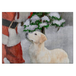 Golden Retriever Kerstmis Snijplank