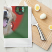 Golden Retriever Kerstmis Theedoek (Quarter Fold)