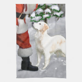 Golden Retriever Kerstmis Theedoek
